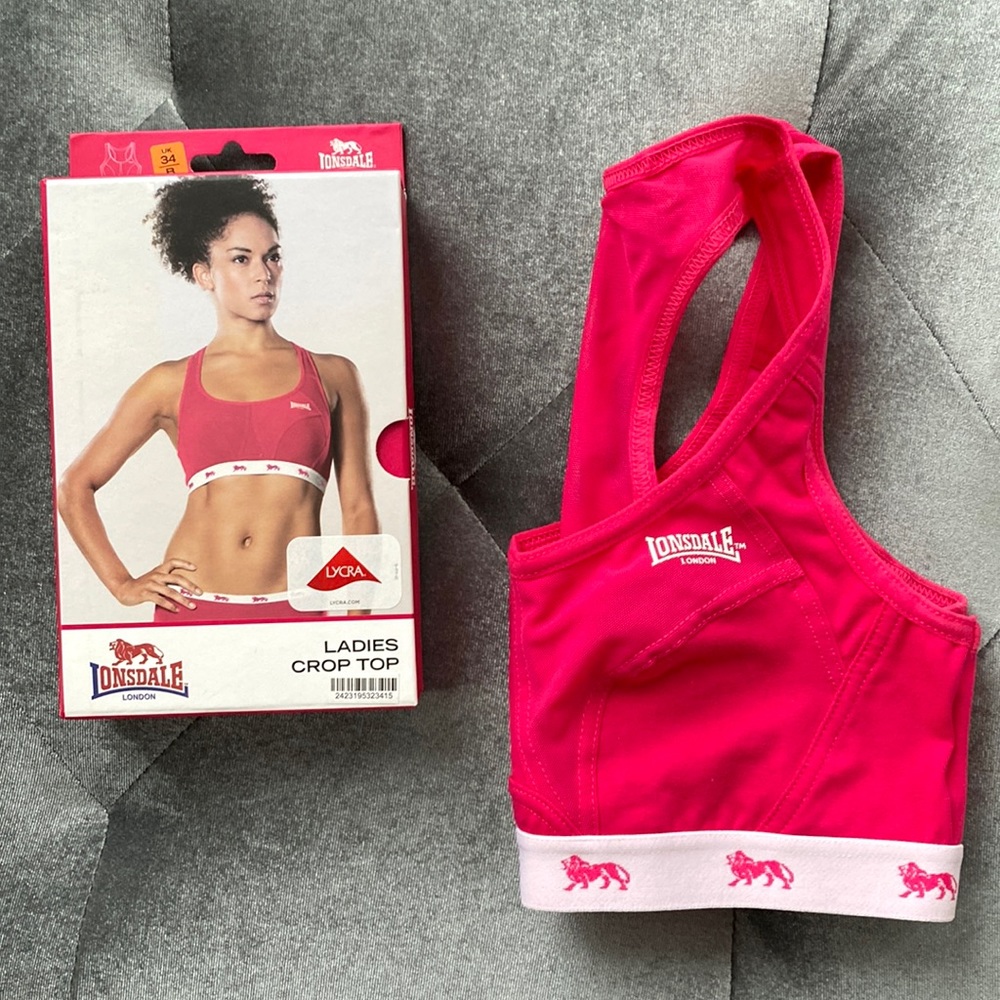 Lonsdale ladies Crop Top/Sports Bra, new in box